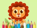 Игра Книжка за оцветяване: Baby Lion  онлайн