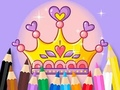 Игра Книжка за оцветяване: Princess Crown  онлайн