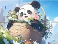 Игра Пъзел: Одеяло Панда  онлайн
