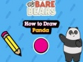 Игра We Bare Bears Как да нарисуваме панда  онлайн