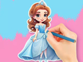 Игра Книжка за оцветяване: Chibi Princess  онлайн