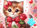 Игра Пъзел: Bowknot Cat  онлайн