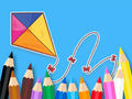 Игра Книжка за оцветяване: Bowknot Kite  онлайн