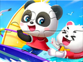 Игра Пъзел: Baby Panda Sailing  онлайн