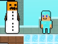 Игра Noob срещу Pro Snowman  онлайн