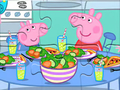 Игра Пъзел: Peppa Dinner Time  онлайн