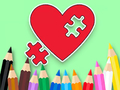 Игра Книжка за оцветяване: BTS Heart Jigsaw  онлайн