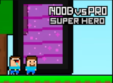 Игра Noob срещу Pro Super Hero  онлайн