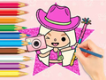 Игра Книжка за оцветяване: Toca Boca World  онлайн