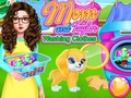 Игра Мама и Тейлър перат дрехи  онлайн