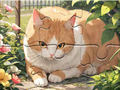 Игра Пъзел: Котешка градина  онлайн