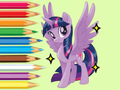 Игра Книжка за оцветяване: Twilight Sparkle  онлайн