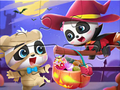 Игра Пъзел: Baby Panda Хелоуин  онлайн