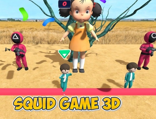 Игра Игра калмари 3D  онлайн