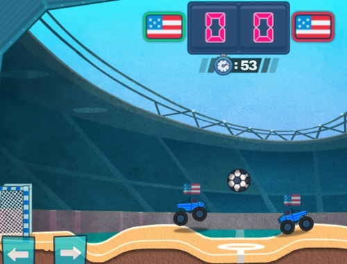 Игра Турбо камион Футбол  онлайн