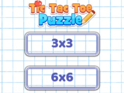 Игра Tic Tac Toe Пъзел  онлайн