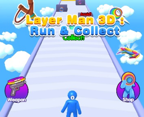 Игра Слой човек 3D Run Collect онлайн