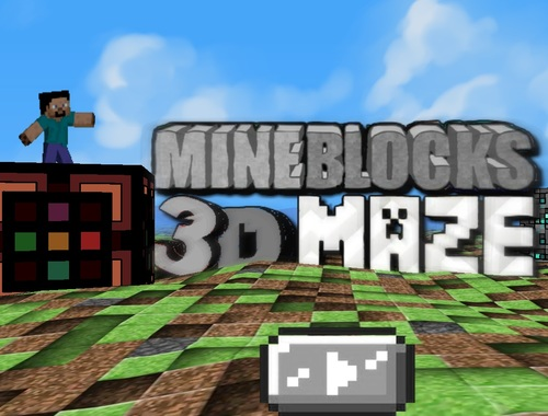 Игра MineBlocks 3D лабиринт  онлайн