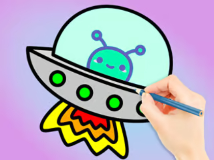 Игра Книжка за оцветяване: Galaxy Wander  онлайн