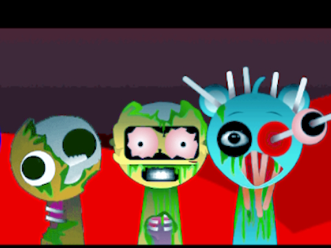 Игра Sprunki Music Scary Beat Box онлайн