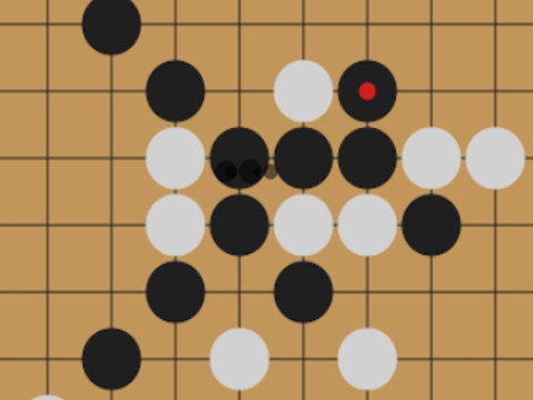Игра Gomoku: пет камъка в един ред  онлайн