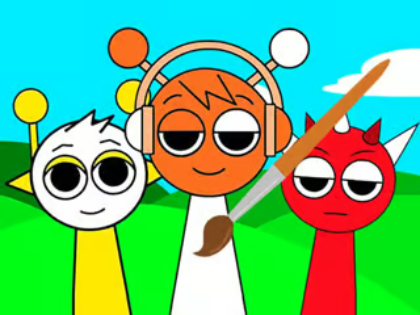 Игра Книжка за оцветяване: Sprunki Friends  онлайн