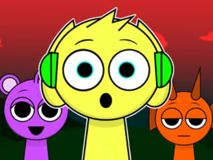 Игра Пъзел: Sprunki Band  онлайн