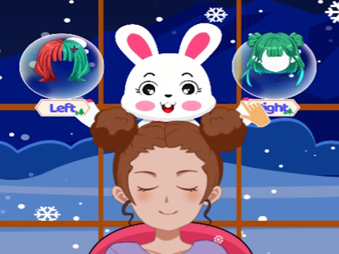 Игра Ляво или дясно - Коледна рокля  онлайн