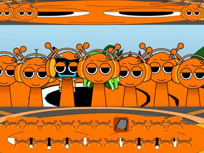 Игра Sprunki Retake: Virus Oren онлайн