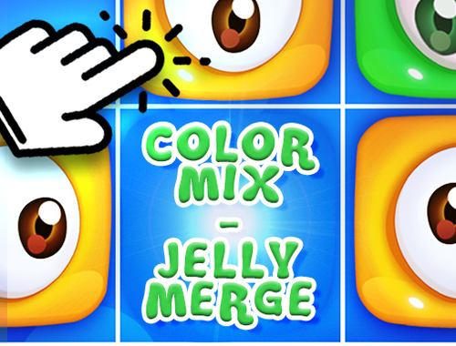 Игра Смесване на цветове - Jelly Merge  онлайн