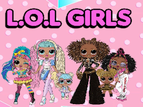 Игра Л. О. L OMG Girls Книжка за оцветяване  онлайн