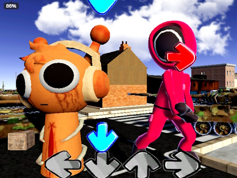 Игра Танцова игра Squid Sprunki  онлайн