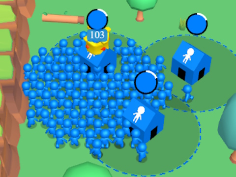 Игра Гигантска тълпа. io: Улавяне на къща  онлайн