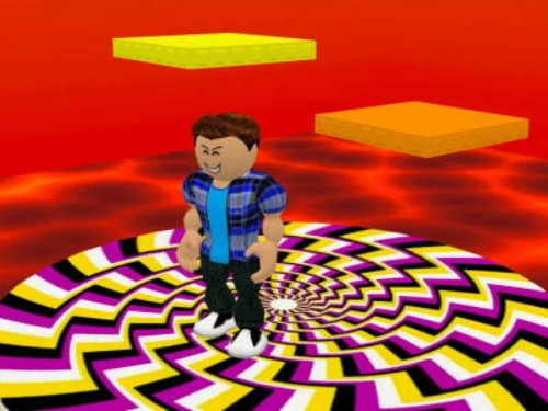 Игра Roblox: Паркур лава  онлайн