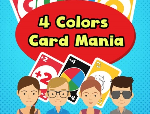 Игра Мания на карти с 4 цвята  онлайн