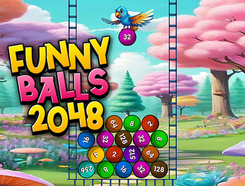 Игра Забавни топки 2048  онлайн