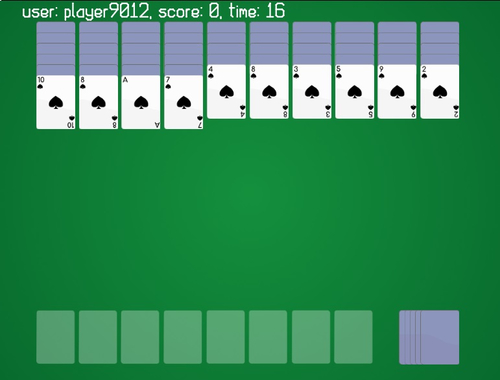 Игра Spider Solitaire Classic Ver онлайн