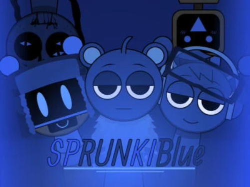 Игра Sprunki Blue Mod онлайн
