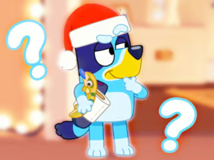 Игра Детски тест: Bluey Christmas Fandom  онлайн