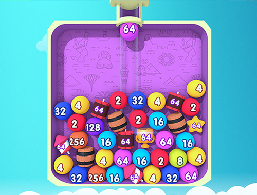 Игра Bubble Merge 2048 онлайн
