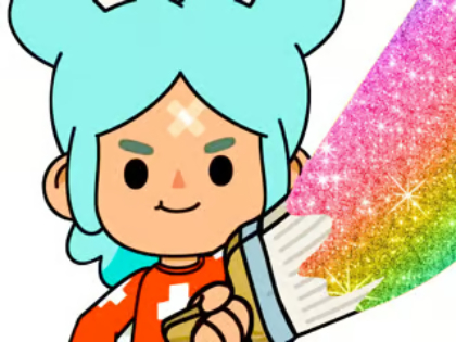 Игра Книжка за оцветяване: Toca Boca Rita  онлайн