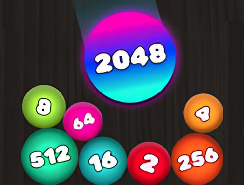Игра 2048 Пъзел: Свържете топките  онлайн