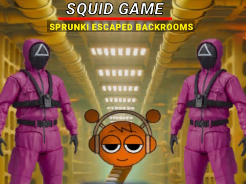 Игра Играта на калмари Sprunki избяга от задните помещения онлайн