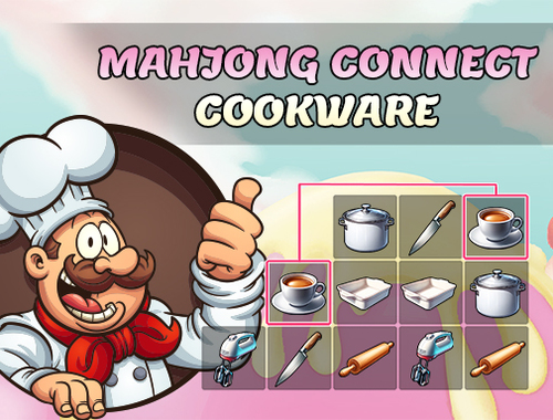 Игра Mahjong Свържете съдове за готвене  онлайн