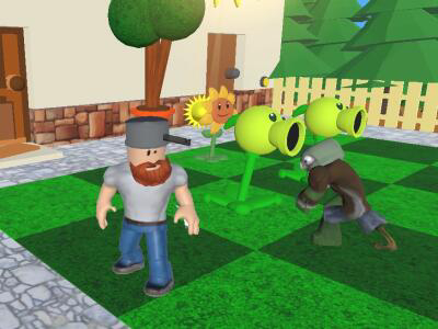 Игра Растения срещу зомбита 3D  онлайн