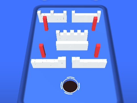 Игра Дупка 3D цветна блок игра  онлайн