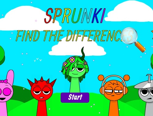 Игра Sprunki намира разликите  онлайн