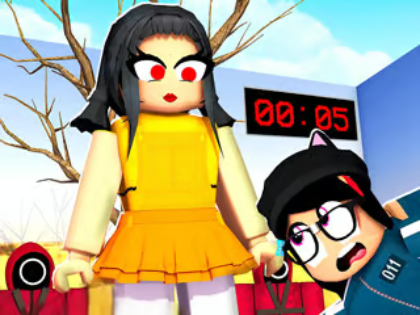 Игра Пъзел на мозайката: Игра на калмари срещу Roblox  онлайн
