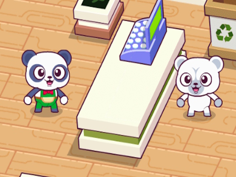 Игра Симулатор на Panda Shop  онлайн