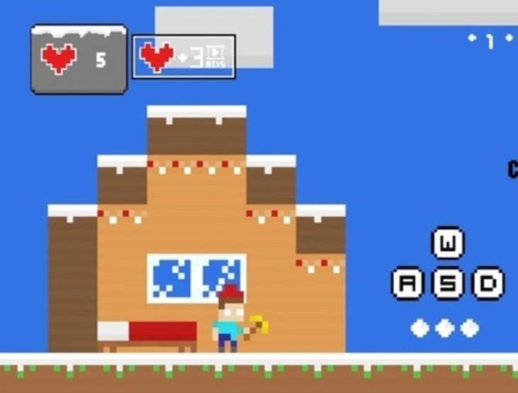 Игра Minicraft Winterblock онлайн